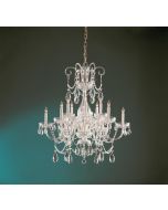 Crystorama 1035-PB-CL-S Traditional Crystal 12 Light Chandelier