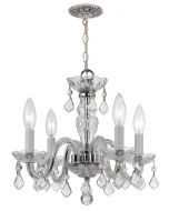 Crystorama 1064-CH-CL-I Traditional Crystal 4 Light Mini Chandelier