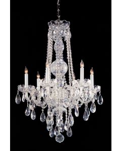 Crystorama 1105-CH-CL-S Traditional Crystal 6 Light Chandelier