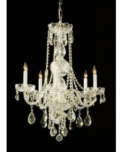 Crystorama 1106-PB-CL-MWP Traditional Crystal 6 Light Chandelier