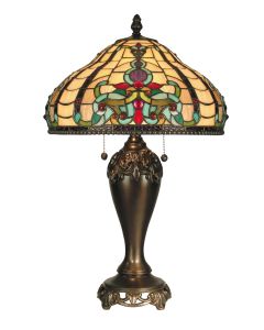 Dale Tiffany 2 bulb Table Lamps with Antique Golden Sand finish - TT60203