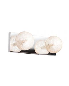 Access Lighting 62322-MSS/CLR Opulence 2 Light Glitter Glass Vanity